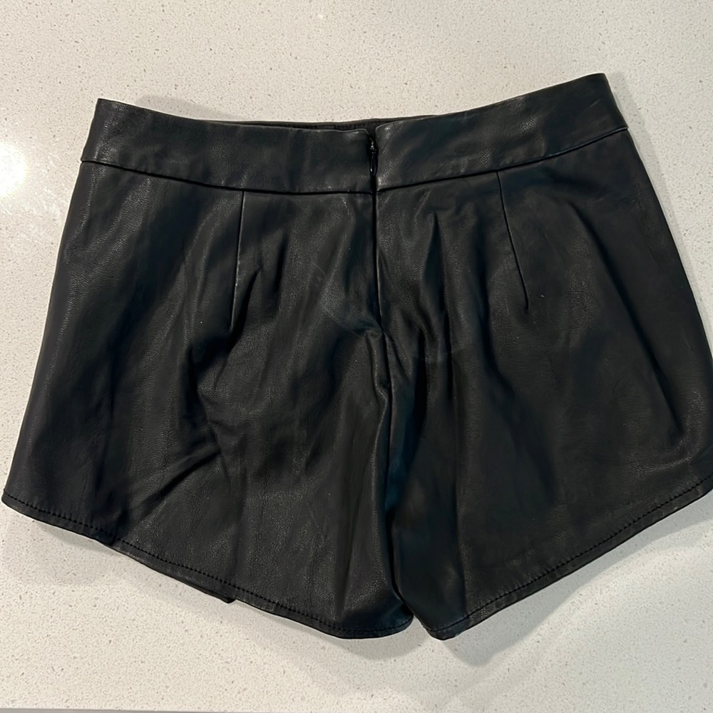 Express Faux Leather Skort